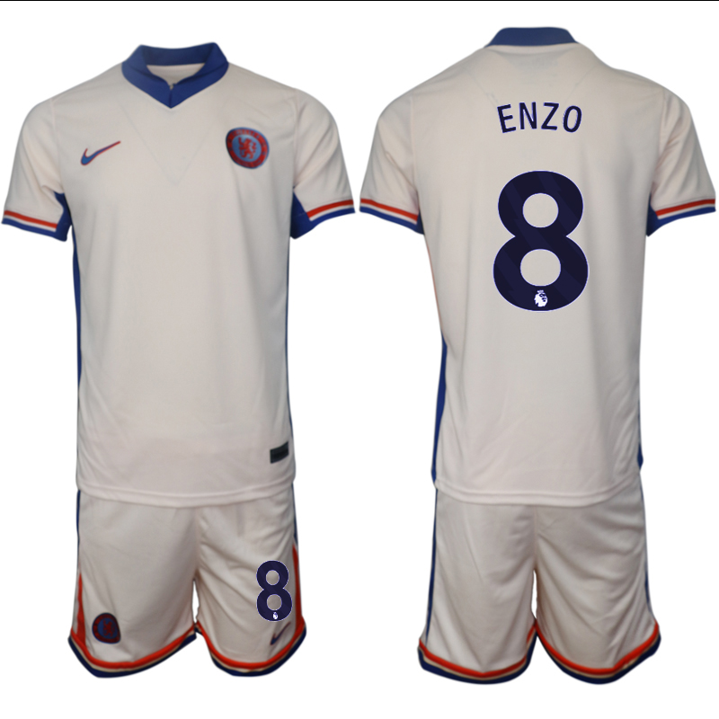 Men 2024-2025 Club Chelsea away Cream #8 Soccer Jerseys->indianapolis colts->NFL Jersey